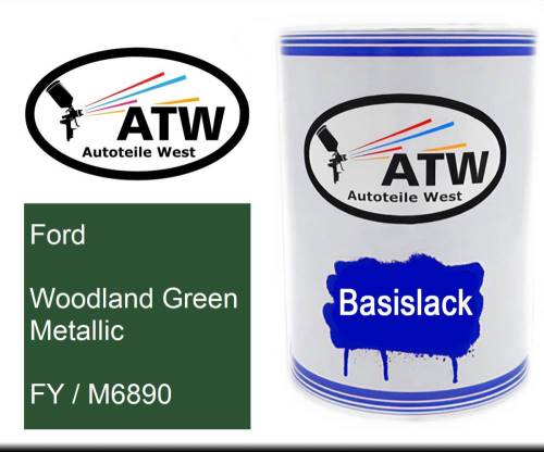 Ford, Woodland Green Metallic, FY / M6890: 500ml Lackdose, von ATW Autoteile West.